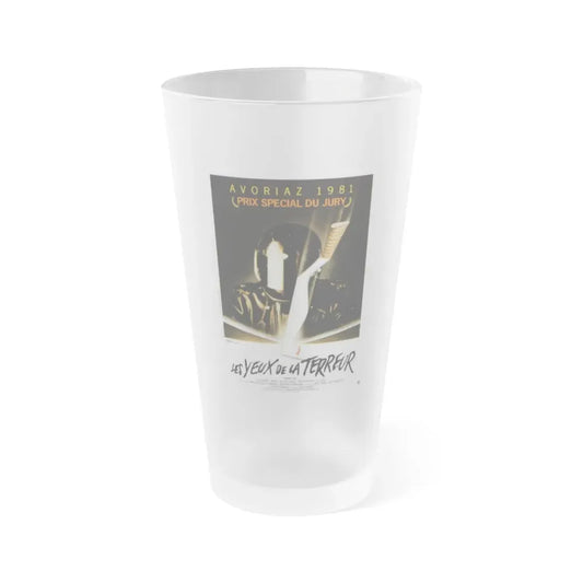 TERROR EYES (FRENCH) 1981 Movie Poster - Frosted Pint Glass 16oz 16oz Frosted - Go Mug Yourself