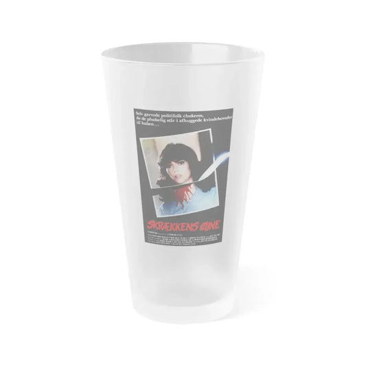 TERROR EYES (NIGHT SCHOOL) DANISH 1981 Movie Poster - Frosted Pint Glass 16oz 16oz Frosted - Go Mug Yourself