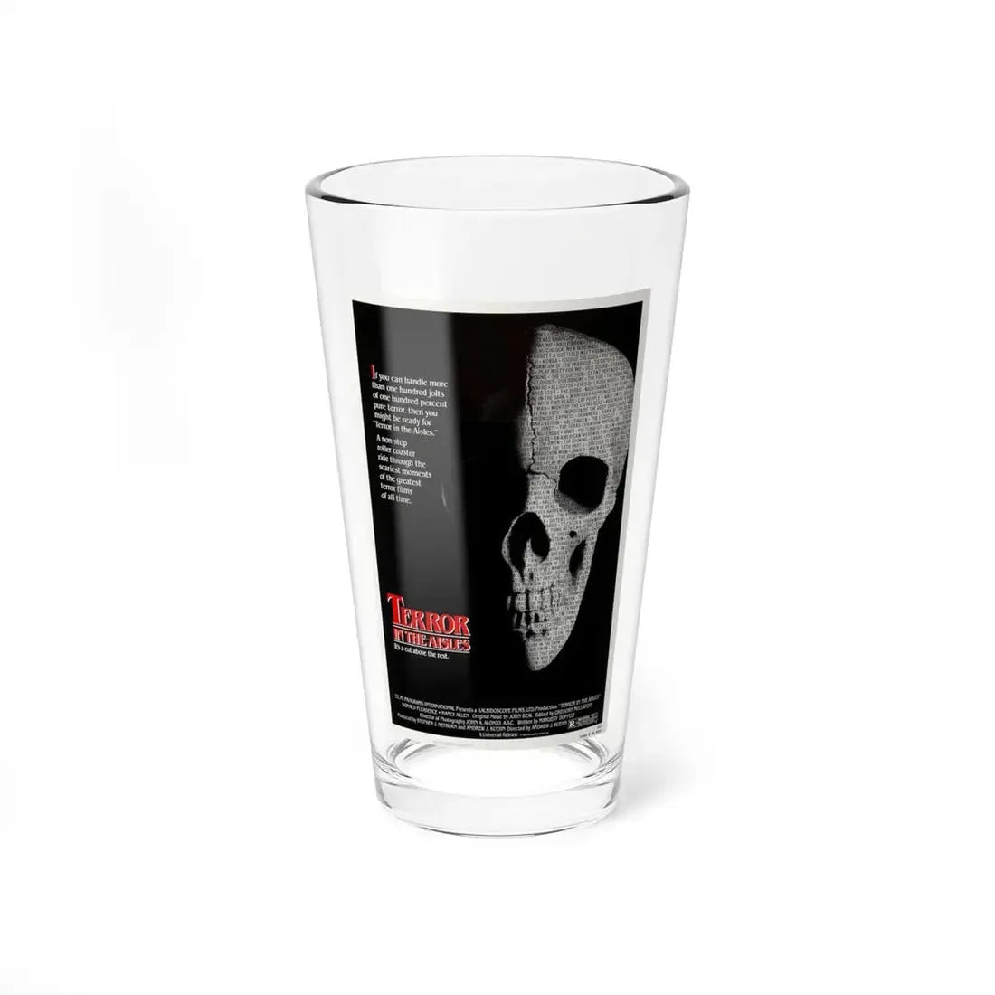 TERROR IN THE AISLES 1984 Movie Poster - Pint Glass 16oz 16oz - Go Mug Yourself