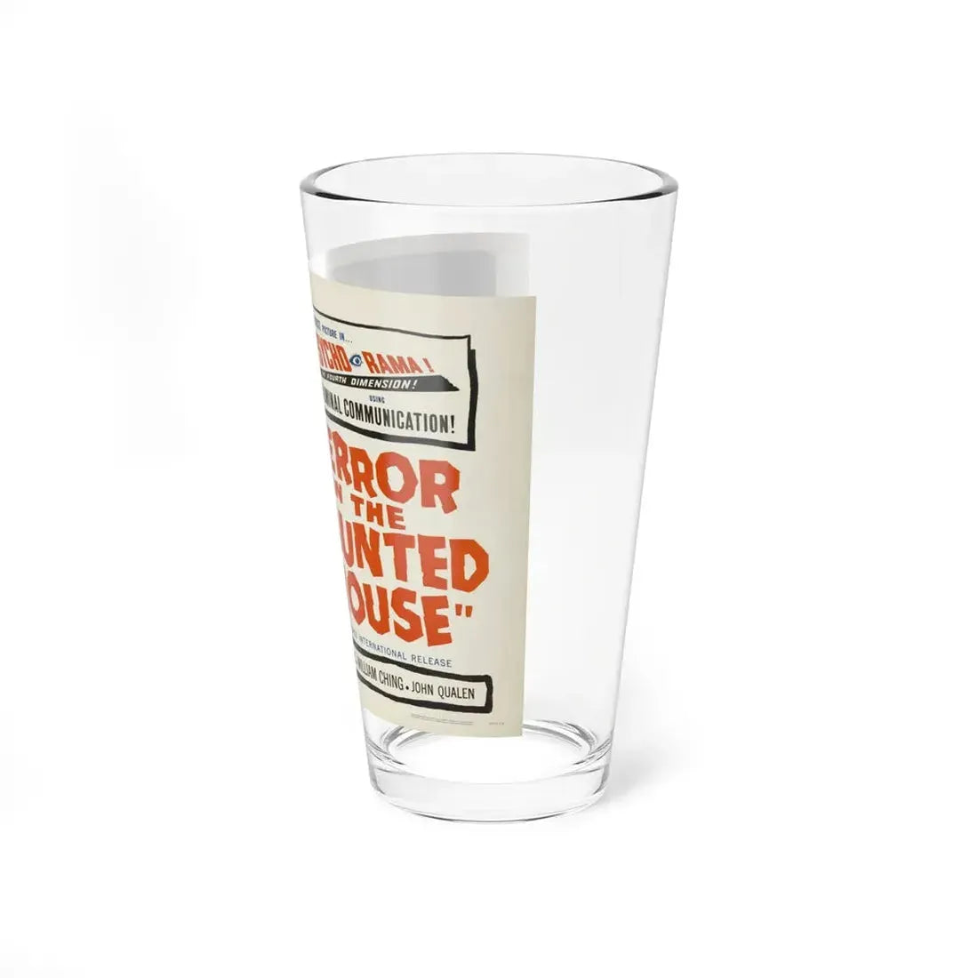 TERROR IN THE HAUNTED HOUSE (2) 1958 Movie Poster - Pint Glass 16oz - Go Mug Yourself