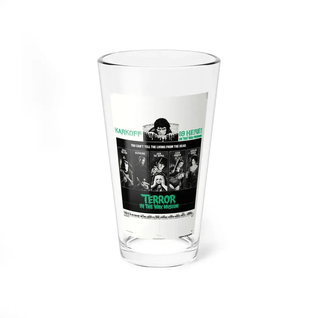 TERROR IN THE WAX MUSEUM 1973 Movie Poster - Pint Glass 16oz 16oz - Go Mug Yourself