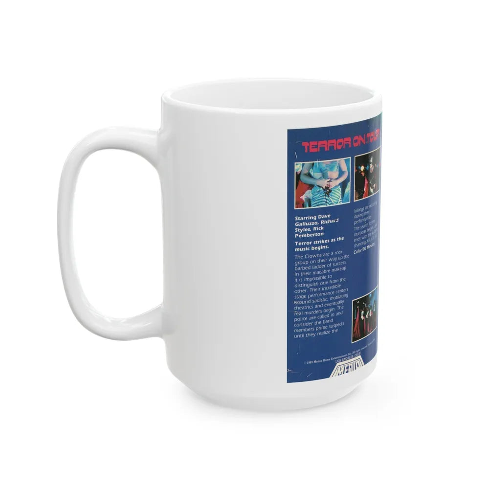 TERROR ON TOUR (VHS COVER) - White Coffee Mug-Go Mug Yourself