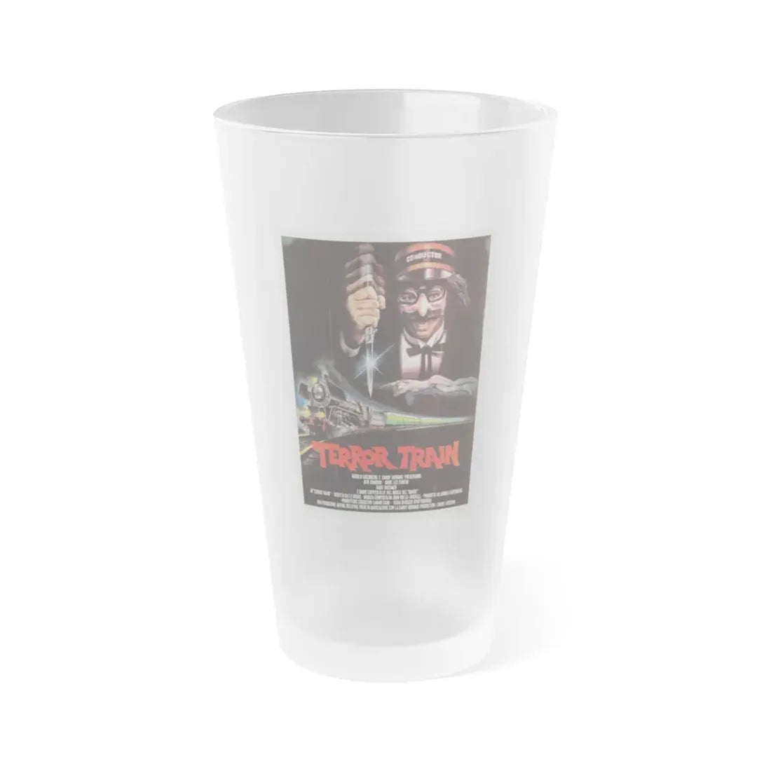 TERROR TRAIN (ITALIAN) 1980 Movie Poster - Frosted Pint Glass 16oz Default Title - Go Mug Yourself