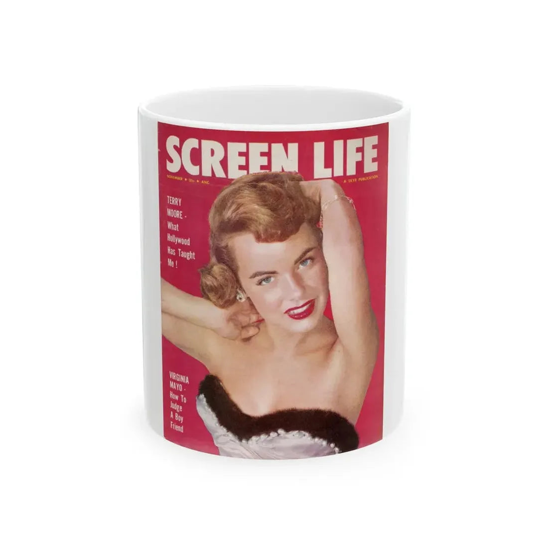 Terry Moore #09 - Mag. Cover (Vintage Female Icon) White Coffee Mug 11oz - Go Mug Yourself