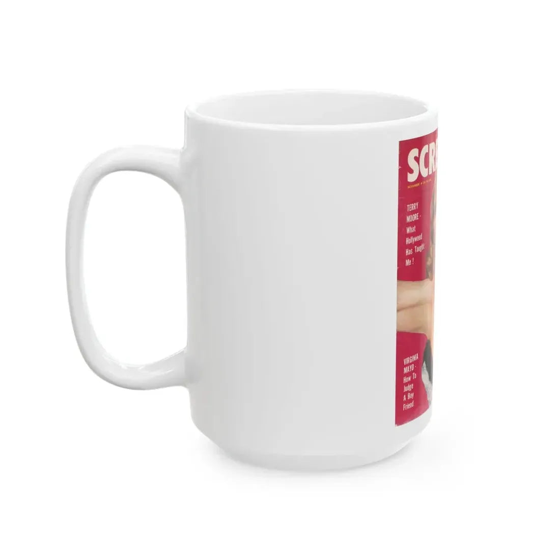 Terry Moore #09 - Mag. Cover (Vintage Female Icon) White Coffee Mug - Go Mug Yourself