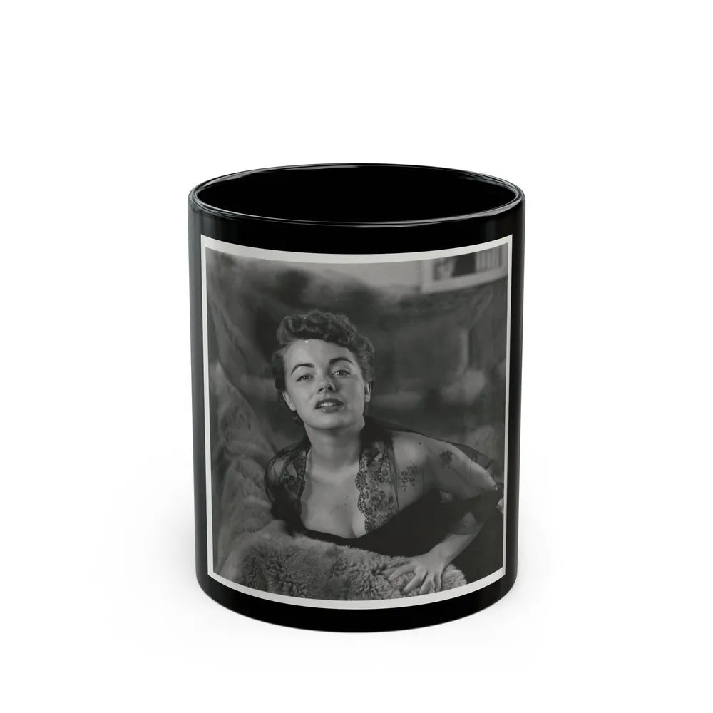 Terry Moore #104 (Vintage Female Icon) Black Coffee Mug-11oz-Go Mug Yourself