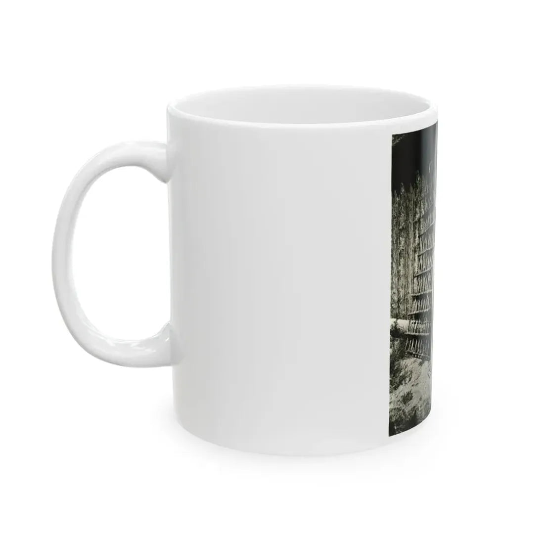 Terry Moore #112 - 1-Piece B&W Full Body Swimsuit Cheesecake Photo in Clad Heels (Vintage Female Icon) White Coffee Mug - Go Mug Yourself