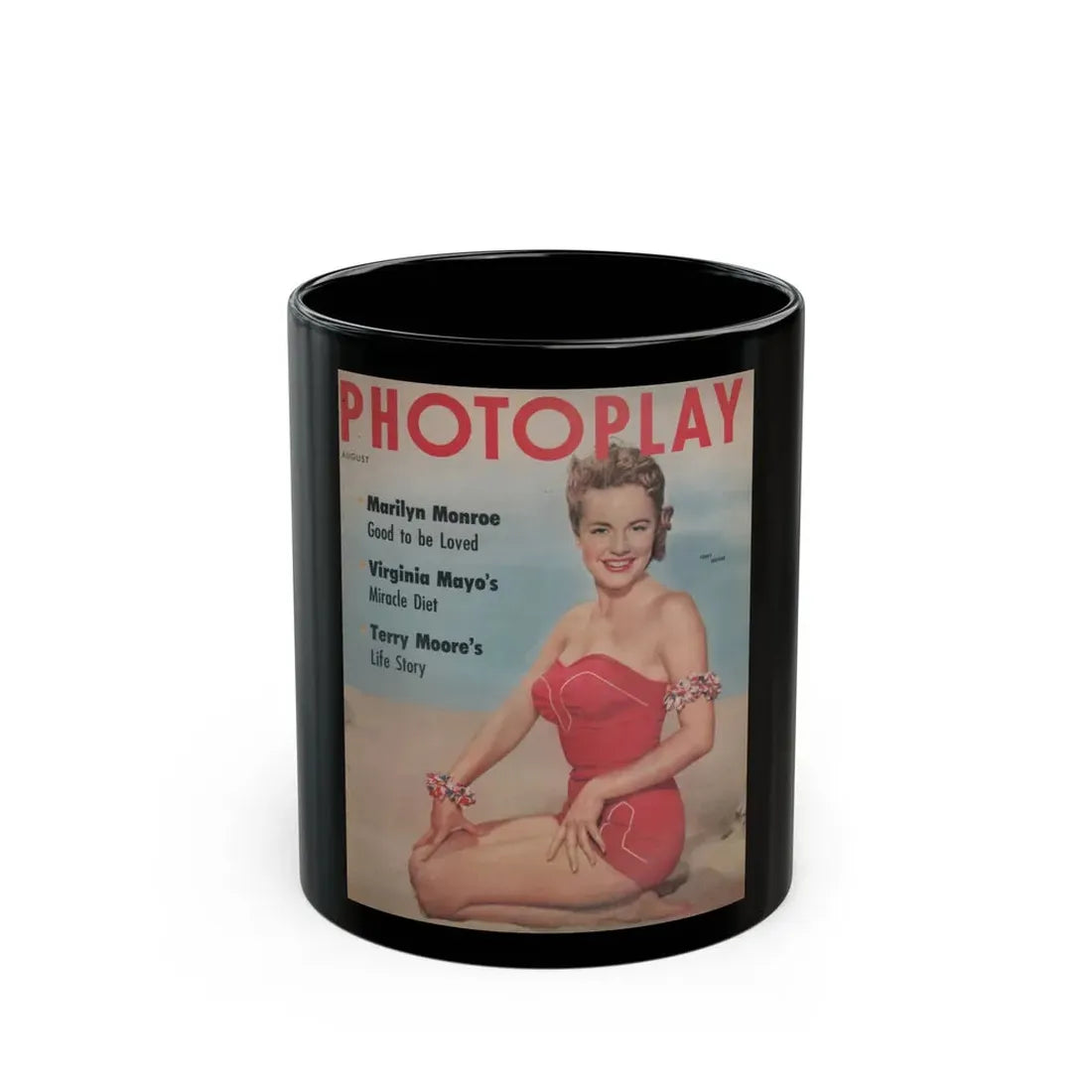 Terry Moore #117 - Mag. Cover (Vintage Female Icon) Black Coffee Mug 11oz - Go Mug Yourself