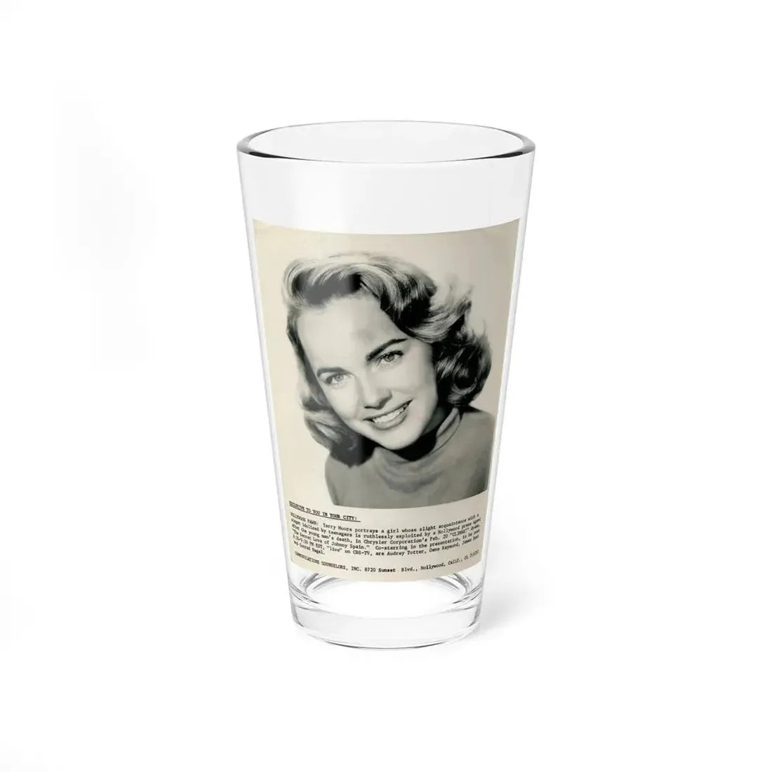 Terry Moore #118 (Vintage Female Icon) Pint Glass 16oz 16oz - Go Mug Yourself