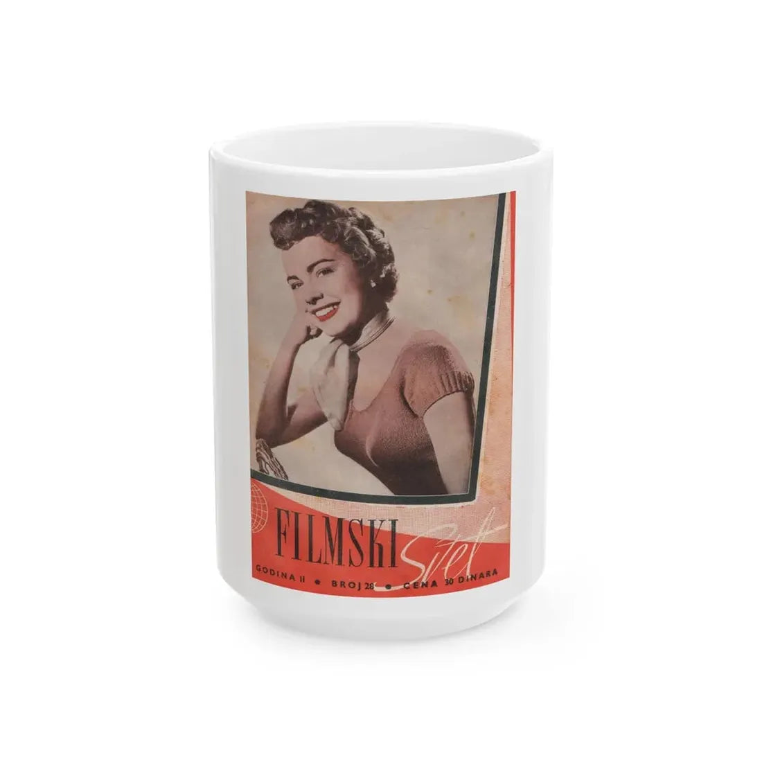 Terry Moore #144 - Mag. Cover (Vintage Female Icon) White Coffee Mug 15oz - Go Mug Yourself