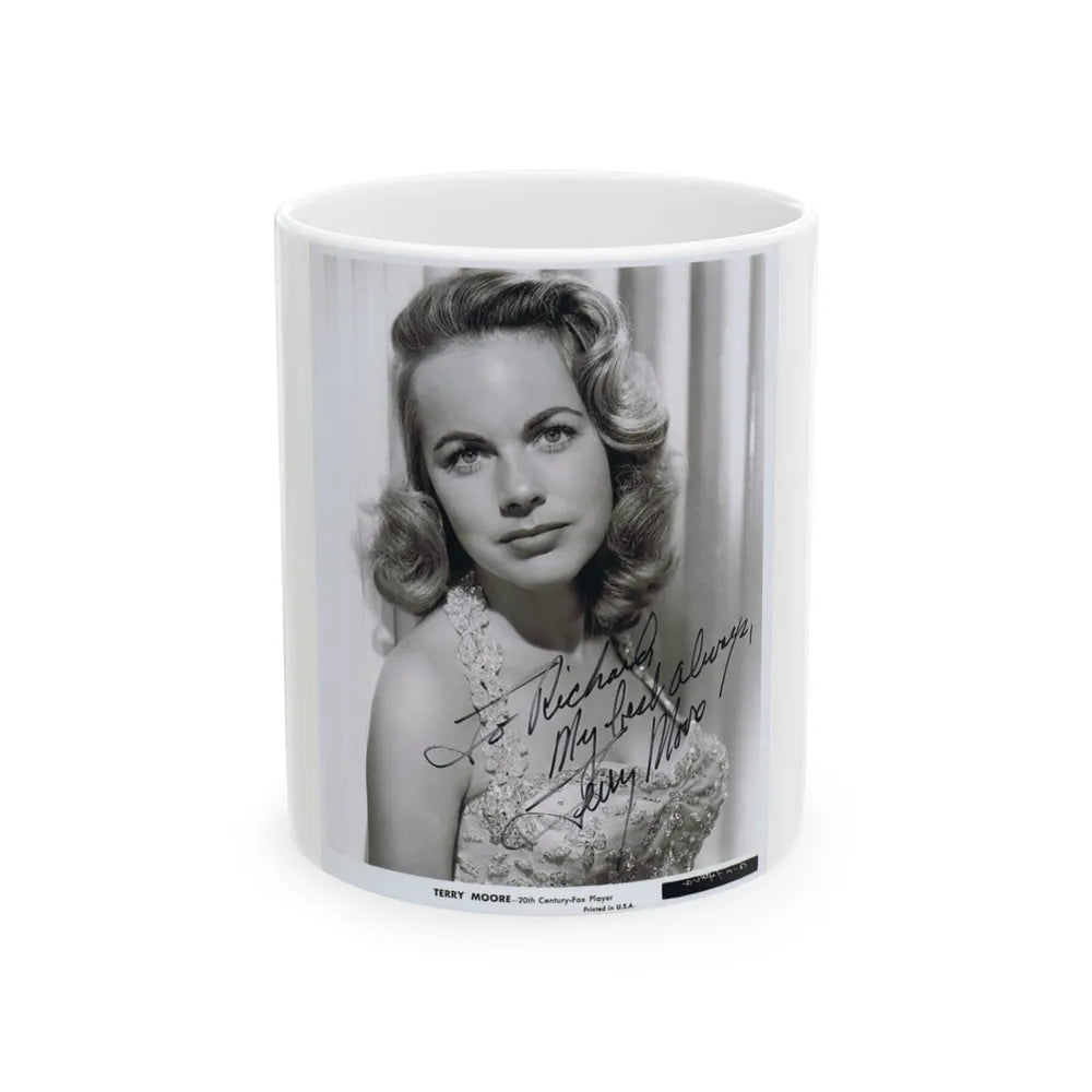 Terry Moore #187 (Vintage Female Icon) White Coffee Mug-11oz-Go Mug Yourself