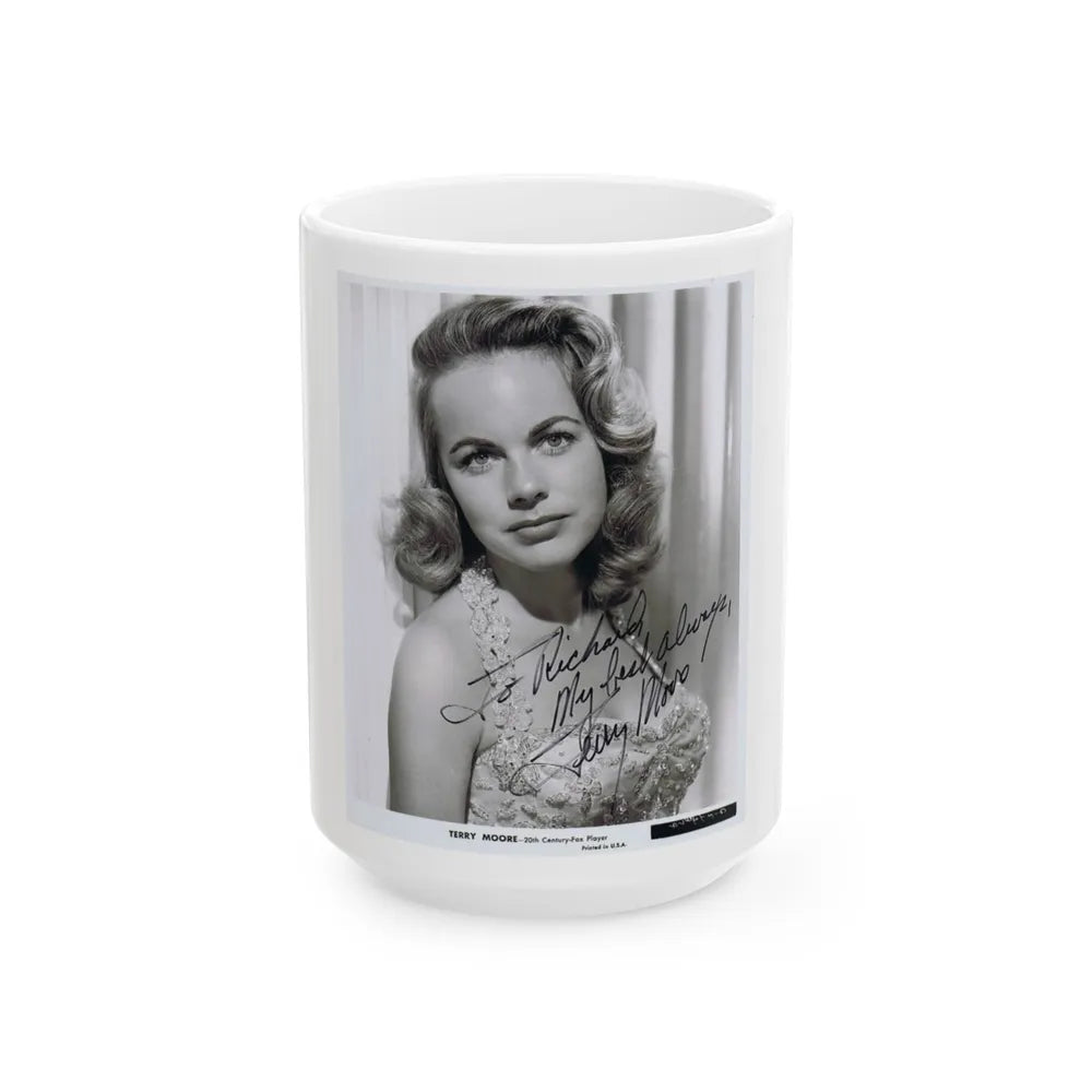 Terry Moore #187 (Vintage Female Icon) White Coffee Mug-15oz-Go Mug Yourself