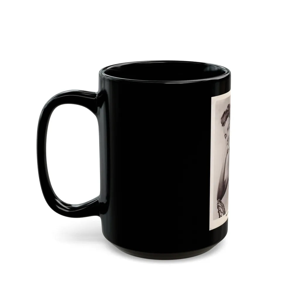 Terry Moore #189 (Vintage Female Icon) Black Coffee Mug-Go Mug Yourself