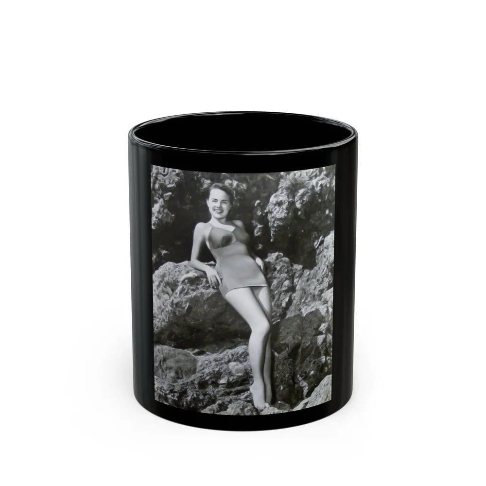 Terry Moore #199 (Vintage Female Icon) Black Coffee Mug-11oz-Go Mug Yourself