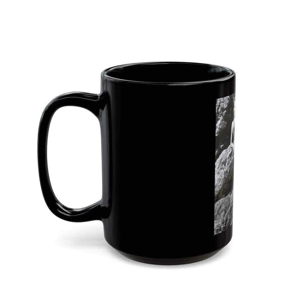 Terry Moore #199 (Vintage Female Icon) Black Coffee Mug-Go Mug Yourself