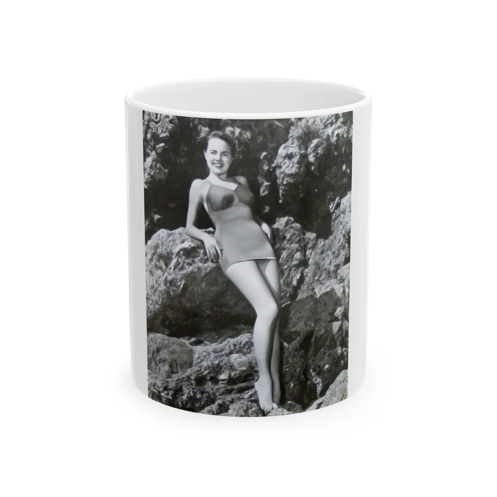 Terry Moore #199 (Vintage Female Icon) White Coffee Mug-11oz-Go Mug Yourself