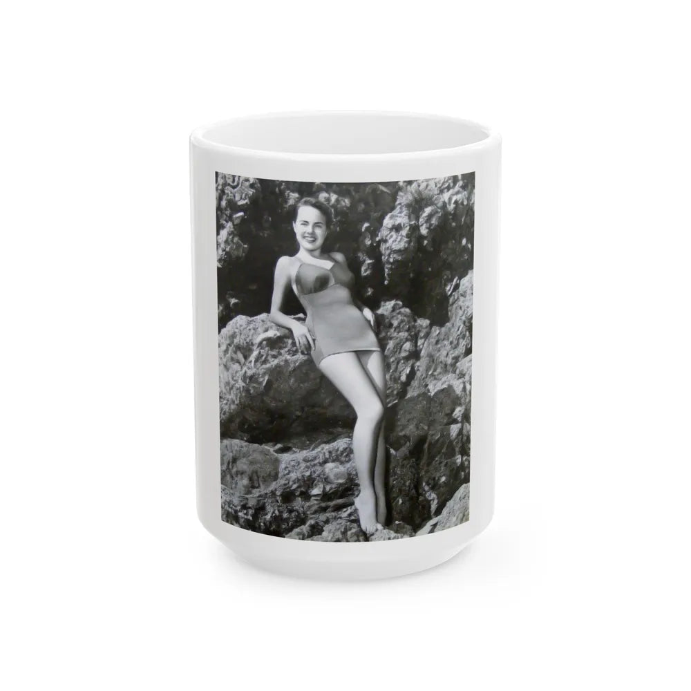 Terry Moore #199 (Vintage Female Icon) White Coffee Mug-15oz-Go Mug Yourself