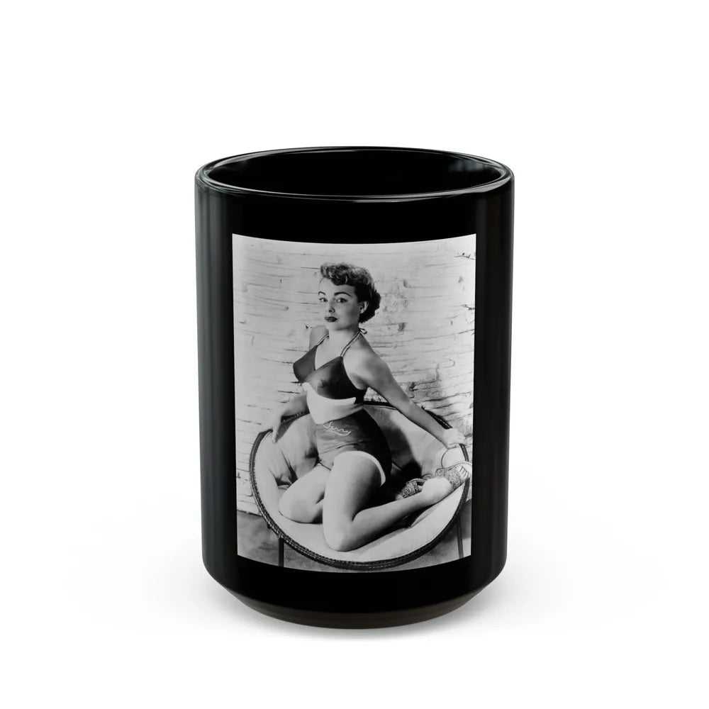 Terry Moore #212 (Vintage Female Icon) Black Coffee Mug-15oz-Go Mug Yourself