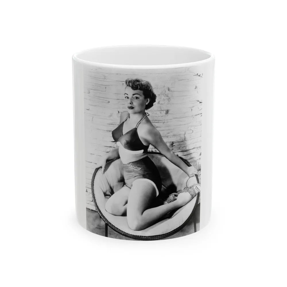 Terry Moore #212 (Vintage Female Icon) White Coffee Mug-11oz-Go Mug Yourself
