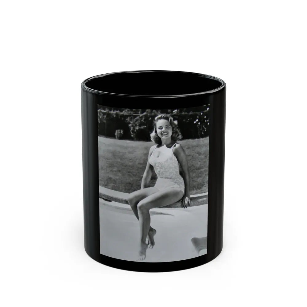 Terry Moore #216 (Vintage Female Icon) Black Coffee Mug-11oz-Go Mug Yourself
