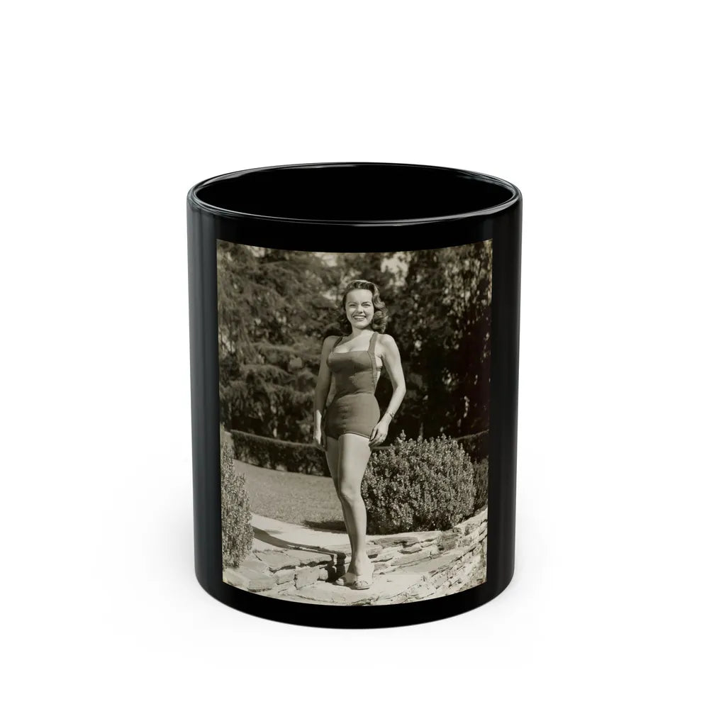 Terry Moore #233 (Vintage Female Icon) Black Coffee Mug-11oz-Go Mug Yourself