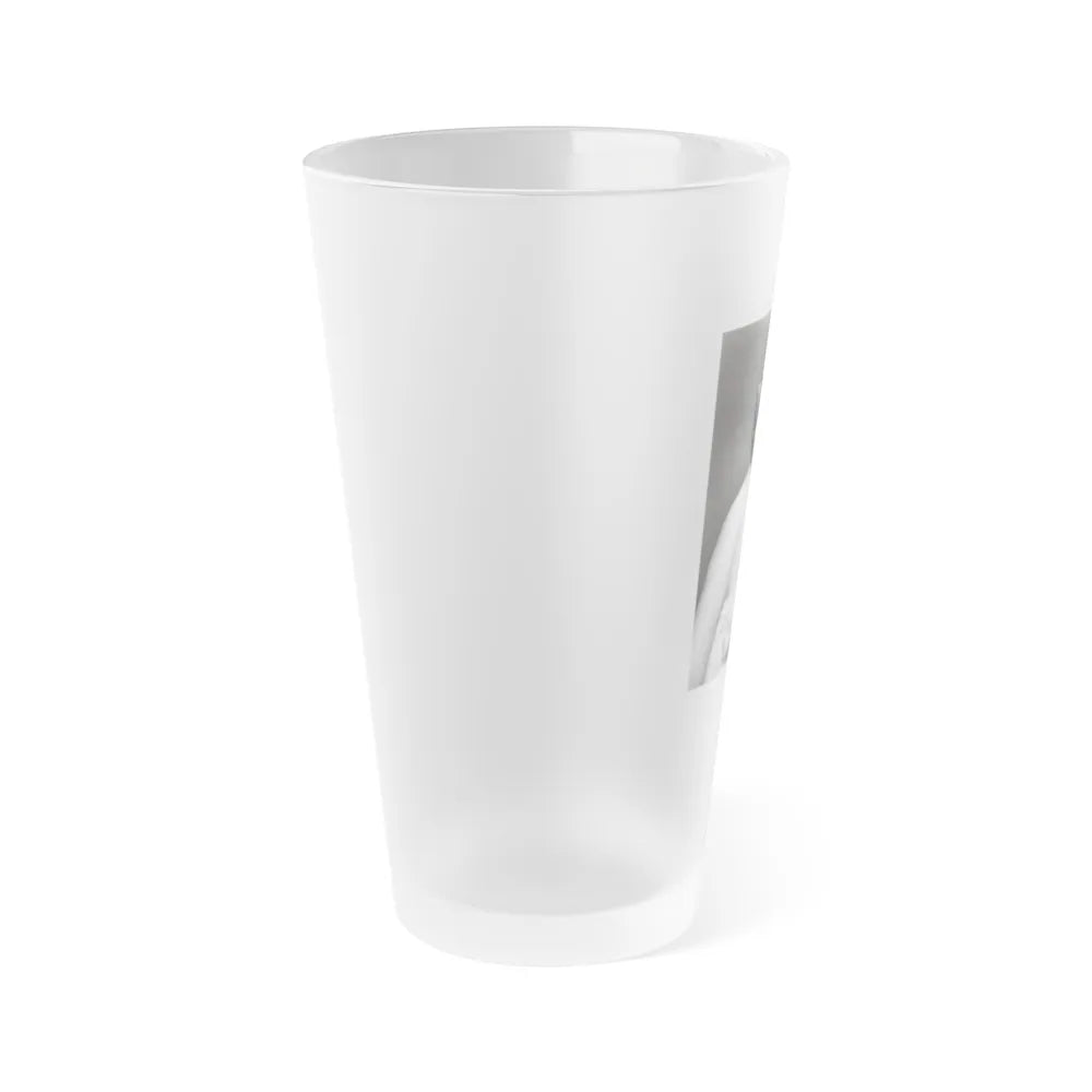 Terry Moore #255 Vintage &W 8x10 1953 Head & Shoulder Upper Body Glamour Photo (Vintage Female Icon) Frosted Pint Glass 16oz-Go Mug Yourself