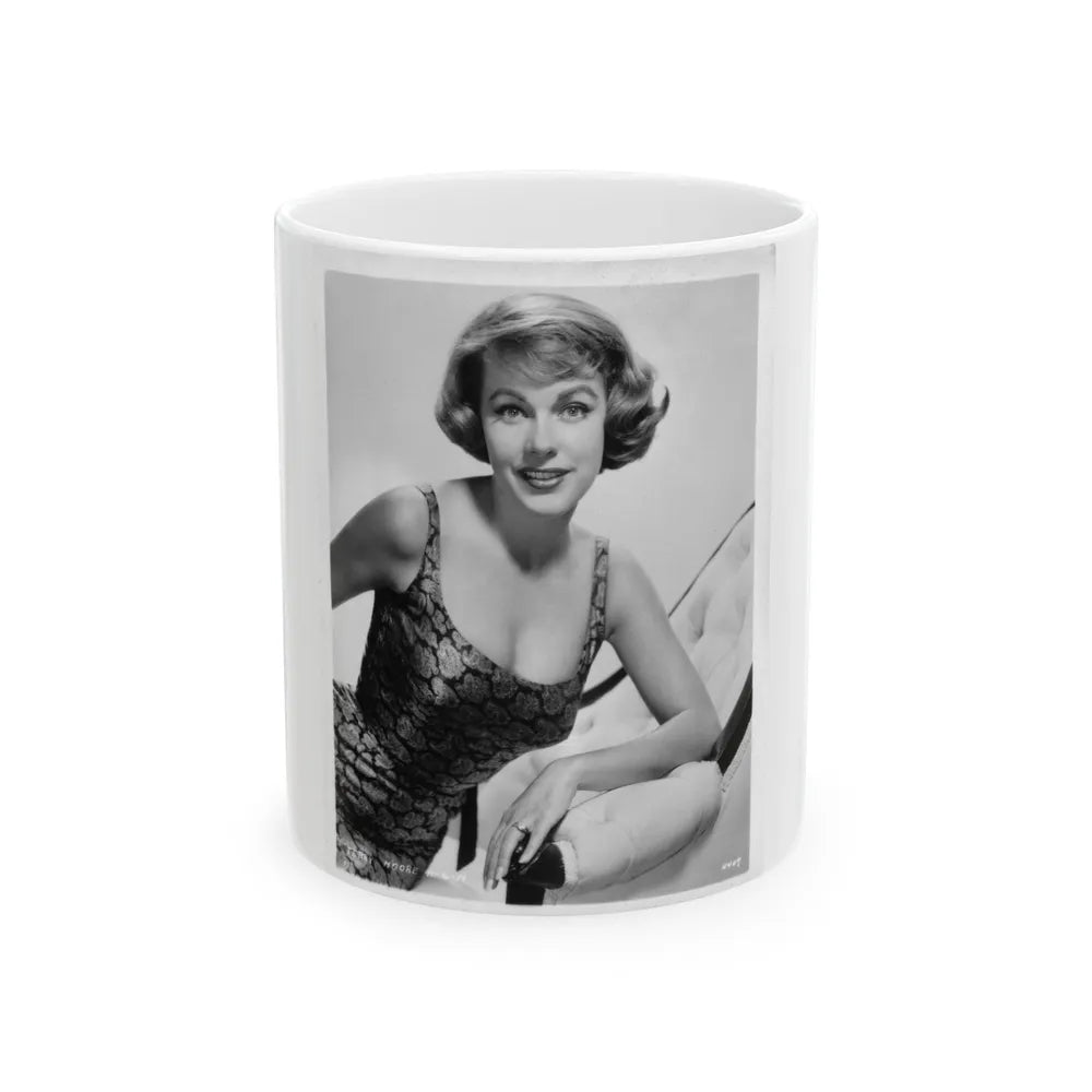 Terry Moore #27 (Vintage Female Icon) White Coffee Mug-11oz-Go Mug Yourself