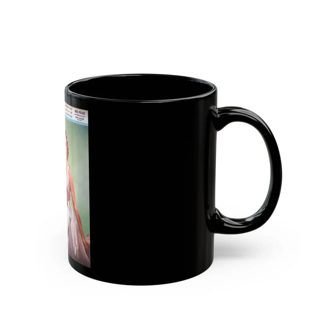 Terry Moore #289 - Turkish Mag. Cover (Vintage Female Icon) Black Coffee Mug - Go Mug Yourself