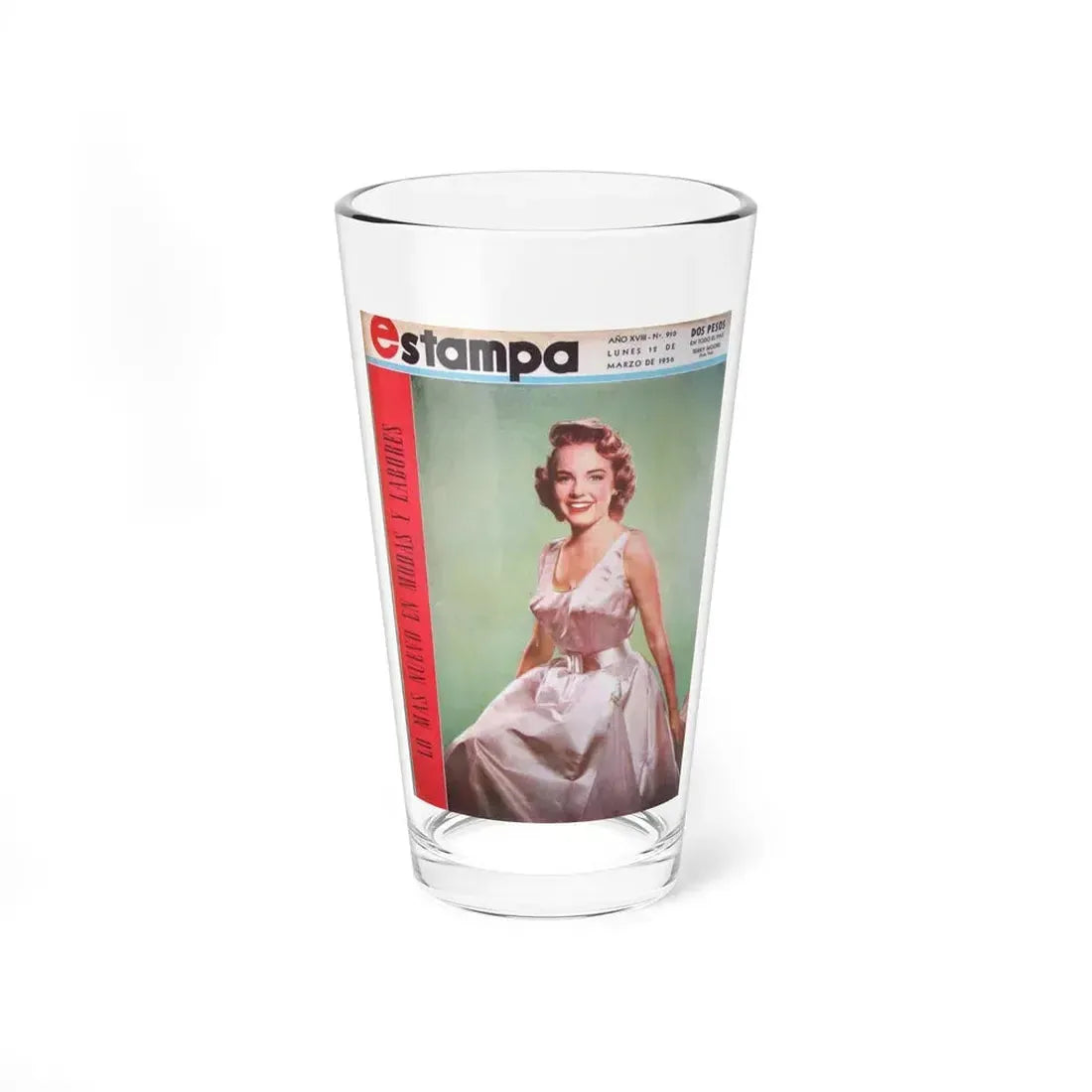 Terry Moore #289 - Turkish Mag. Cover (Vintage Female Icon) Pint Glass 16oz 16oz - Go Mug Yourself