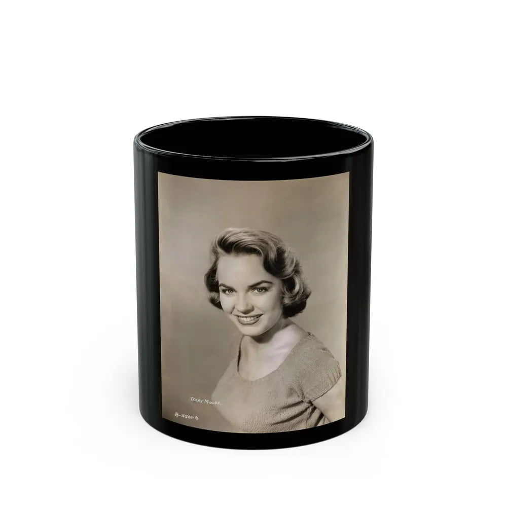 Terry Moore #2951 (Vintage Female Icon) Black Coffee Mug-11oz-Go Mug Yourself