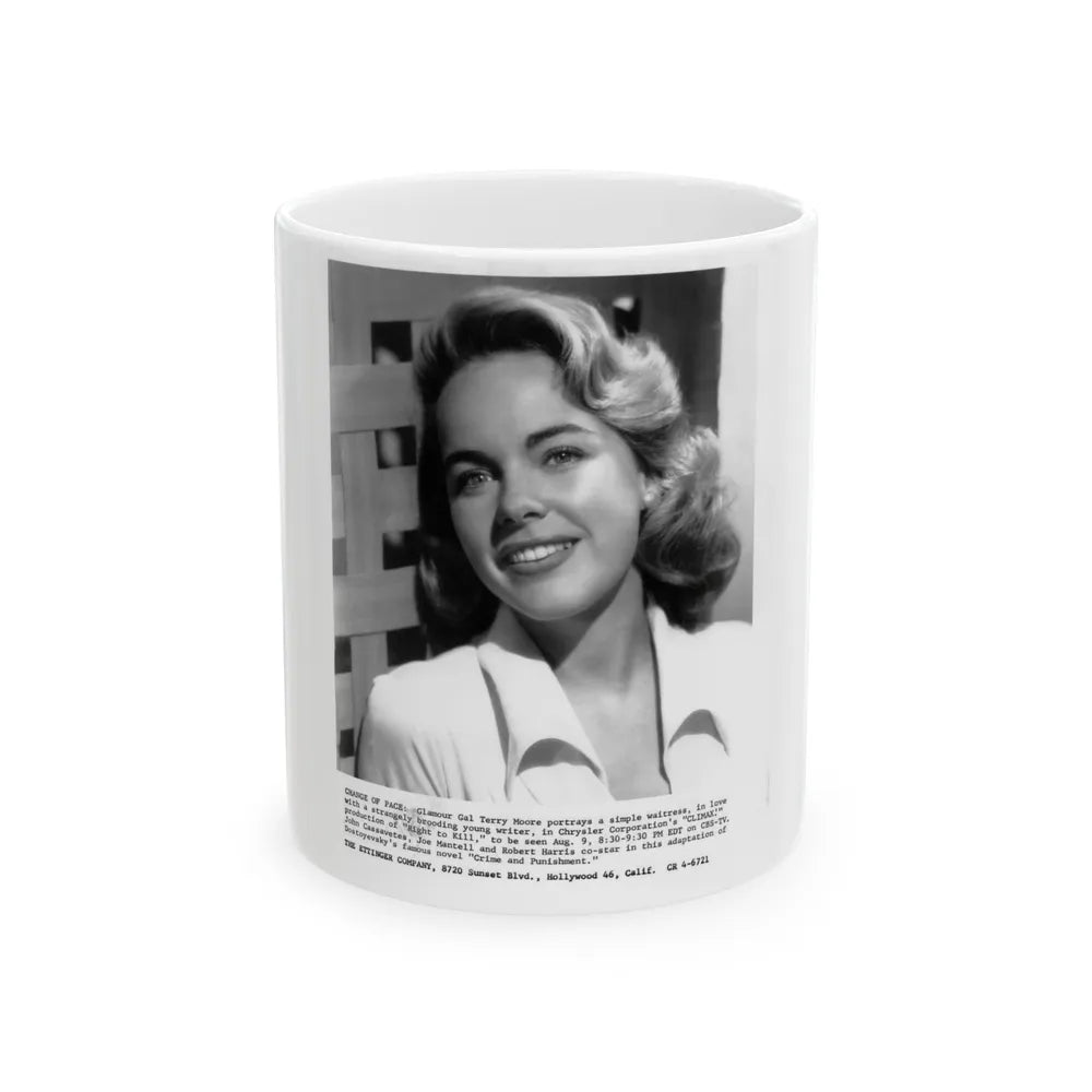 Terry Moore #305 (Vintage Female Icon) White Coffee Mug-11oz-Go Mug Yourself