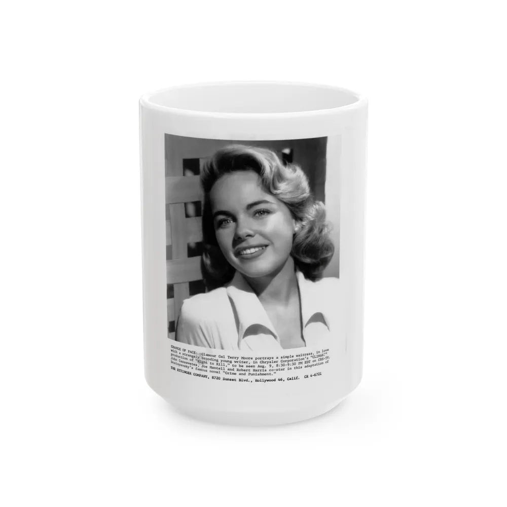 Terry Moore #305 (Vintage Female Icon) White Coffee Mug-15oz-Go Mug Yourself