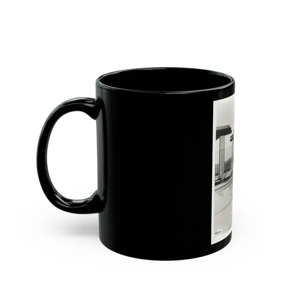 Terry Moore #3071 (Vintage Female Icon) Black Coffee Mug-Go Mug Yourself