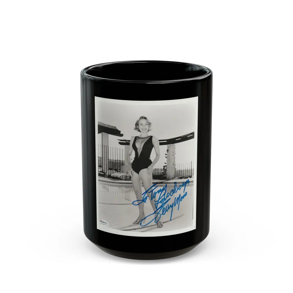 Terry Moore #3072 (Vintage Female Icon) Black Coffee Mug-15oz-Go Mug Yourself