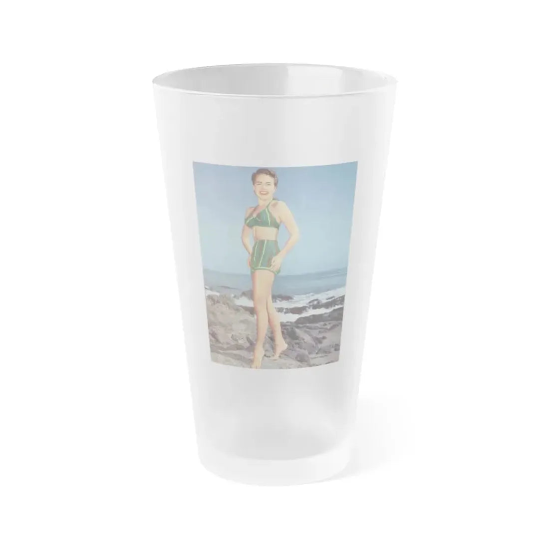 Terry Moore #322 - Photplay Pin-Ups (Vintage Female Icon) Frosted Pint Glass 16oz 16oz Frosted - Go Mug Yourself
