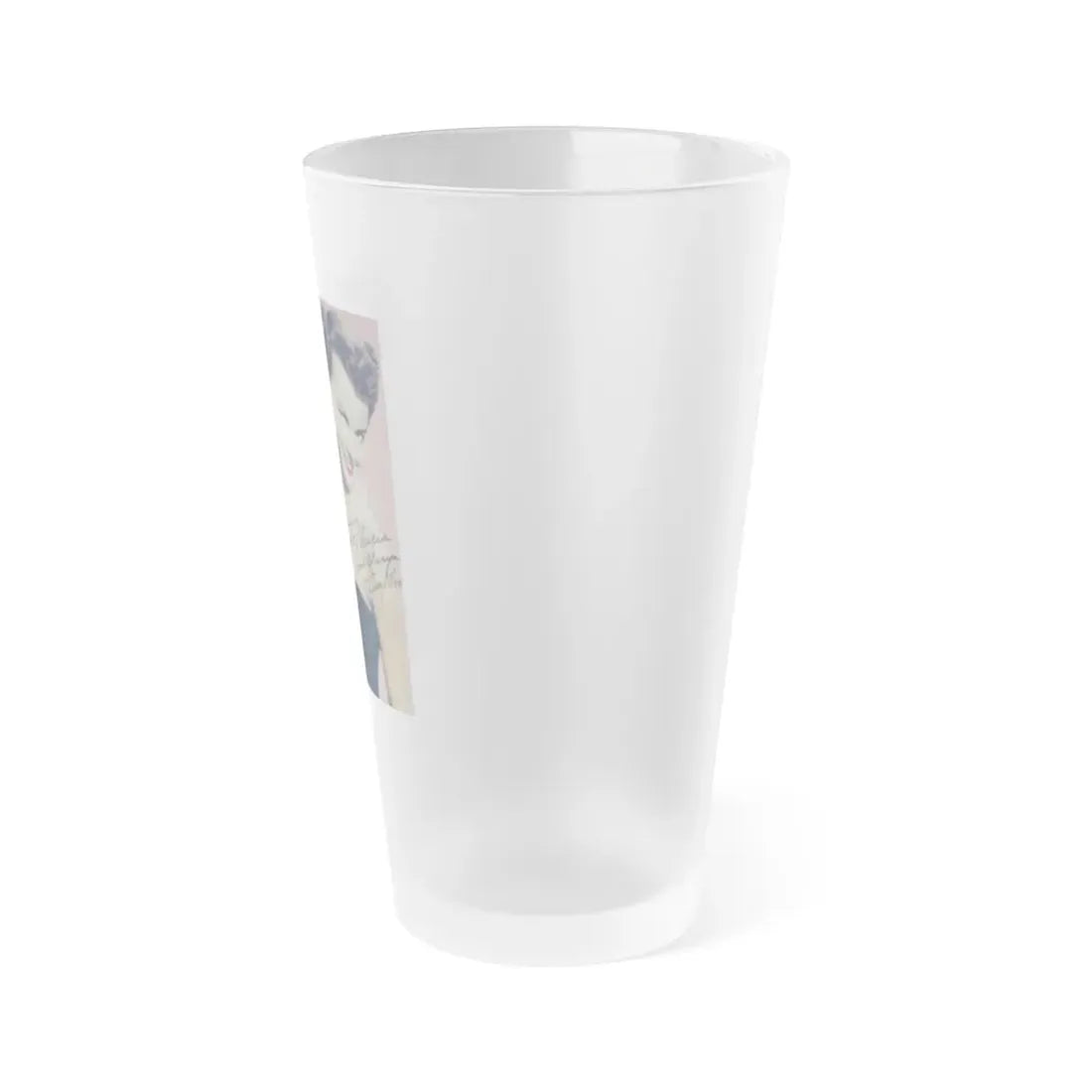 Terry Moore #323 (Vintage Female Icon) Frosted Pint Glass 16oz - Go Mug Yourself