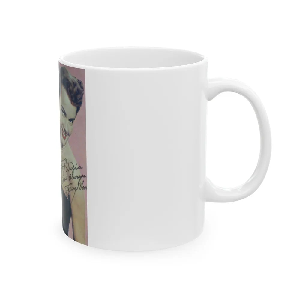 Terry Moore #323 (Vintage Female Icon) White Coffee Mug-Go Mug Yourself