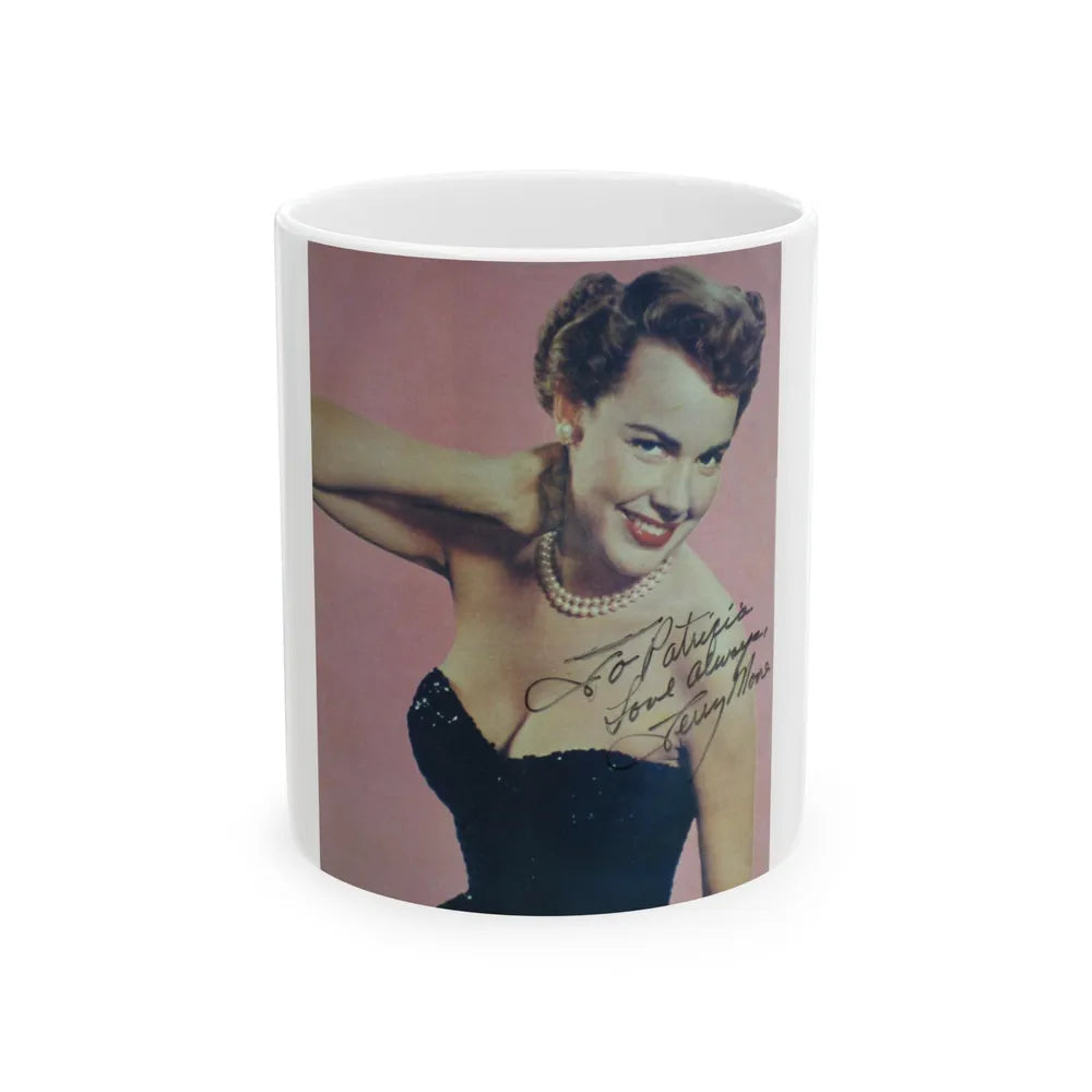 Terry Moore #3231 (Vintage Female Icon) White Coffee Mug-11oz-Go Mug Yourself