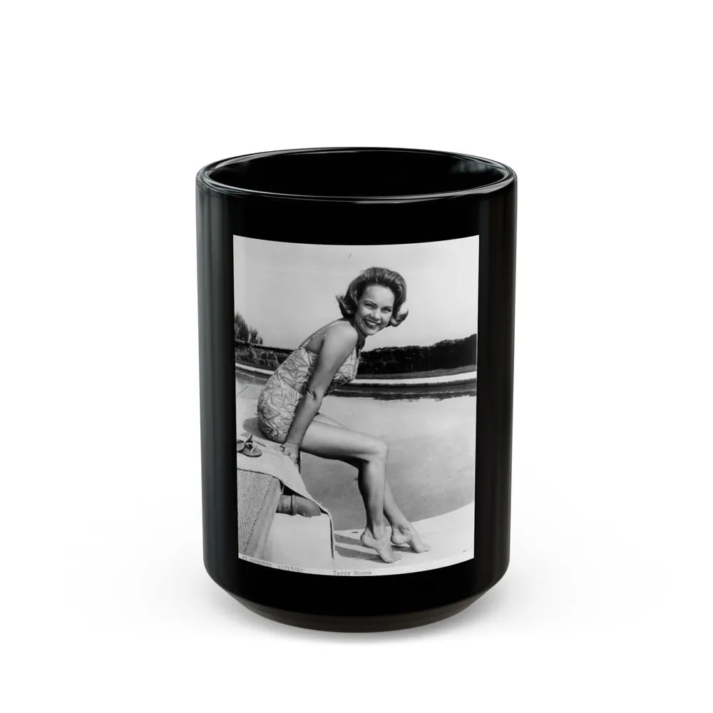 Terry Moore #326 (Vintage Female Icon) Black Coffee Mug-15oz-Go Mug Yourself