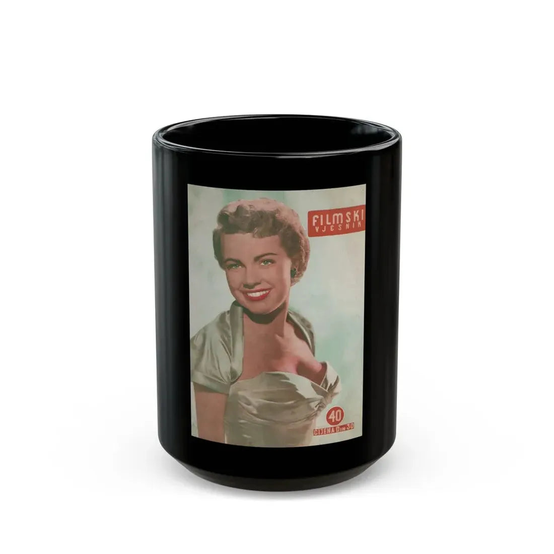 Terry Moore #337 - Mag. Cover (Vintage Female Icon) Black Coffee Mug 15oz - Go Mug Yourself