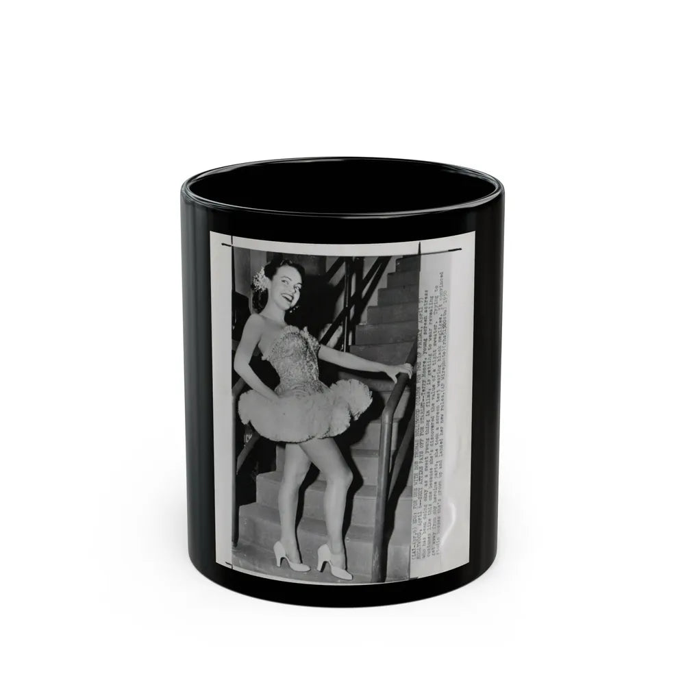 Terry Moore #338 (Vintage Female Icon) Black Coffee Mug-11oz-Go Mug Yourself