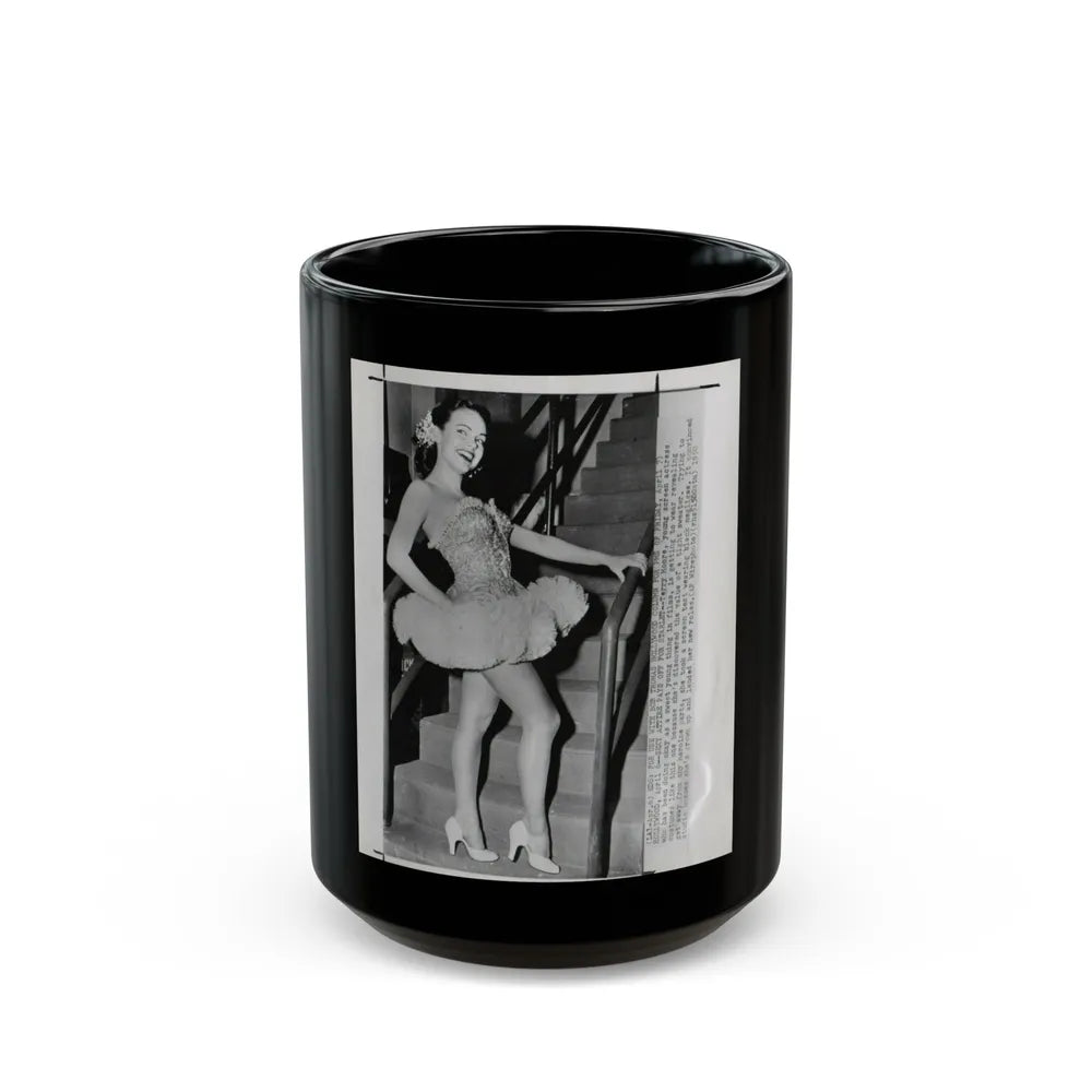 Terry Moore #338 (Vintage Female Icon) Black Coffee Mug-15oz-Go Mug Yourself