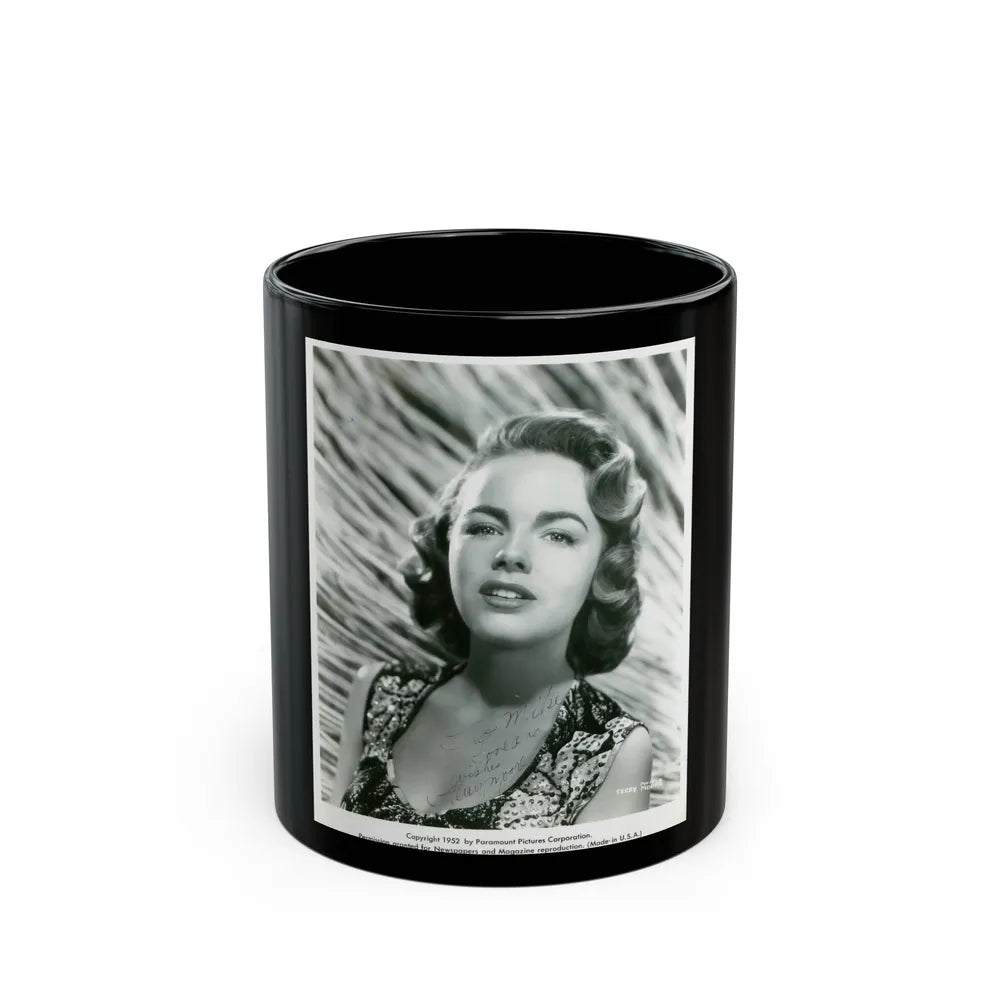 Terry Moore #339 (Vintage Female Icon) Black Coffee Mug-11oz-Go Mug Yourself