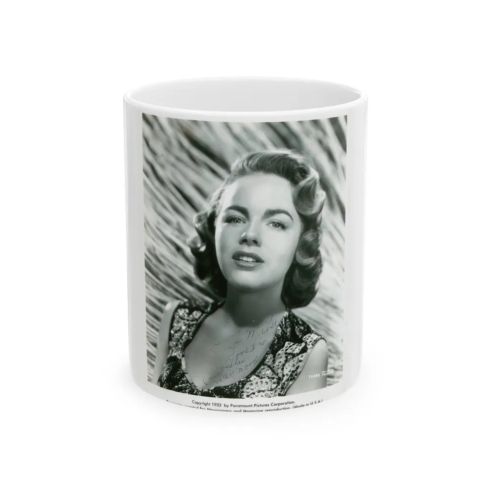 Terry Moore #339 (Vintage Female Icon) White Coffee Mug-11oz-Go Mug Yourself