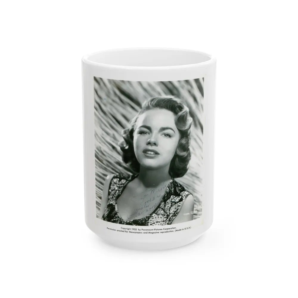 Terry Moore #339 (Vintage Female Icon) White Coffee Mug-15oz-Go Mug Yourself