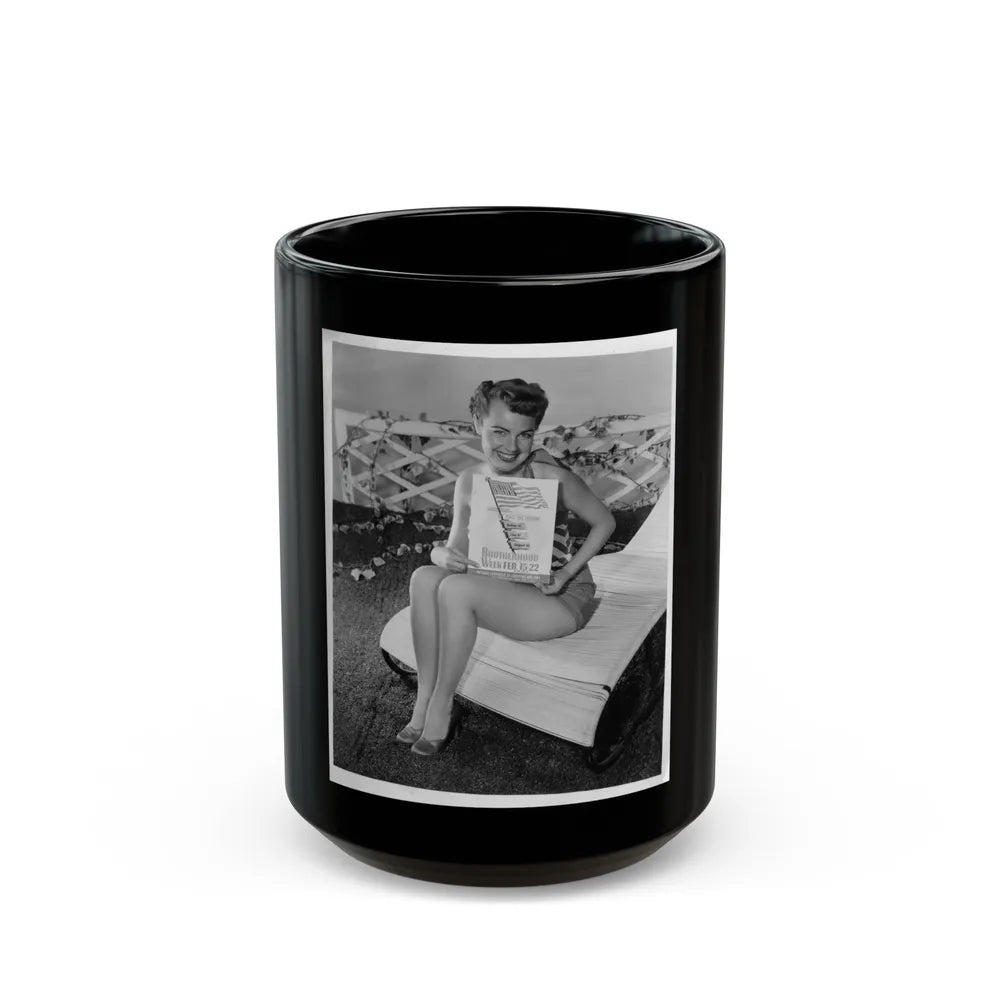 Terry Moore #343 (Vintage Female Icon) Black Coffee Mug-15oz-Go Mug Yourself