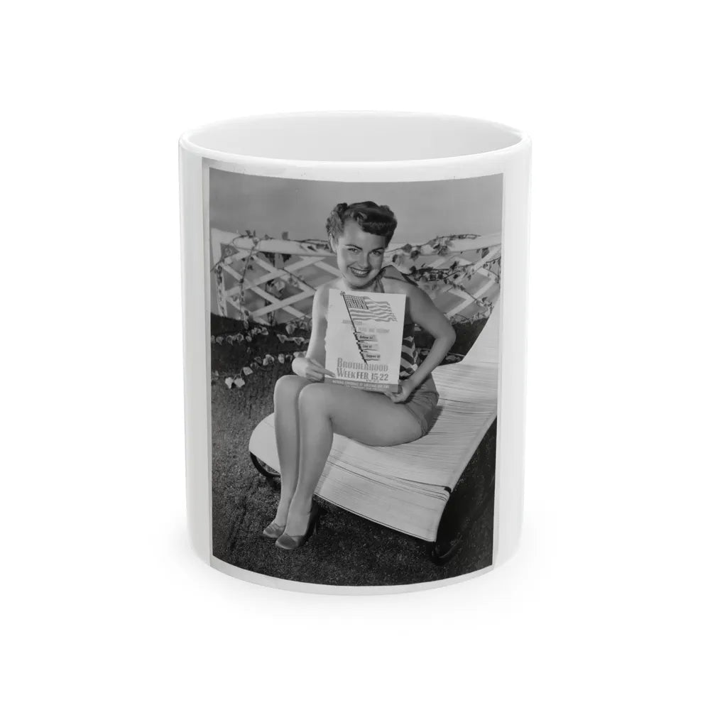Terry Moore #343 (Vintage Female Icon) White Coffee Mug-11oz-Go Mug Yourself