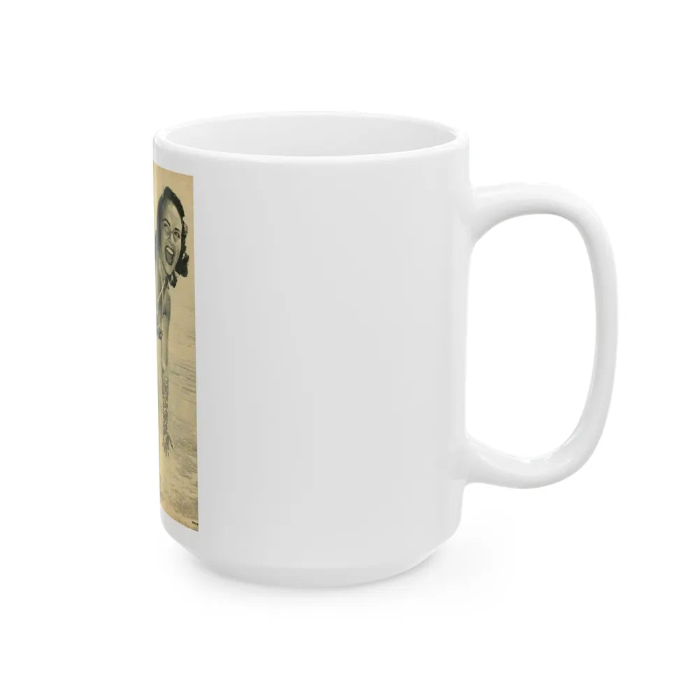 Terry Moore #348 (Vintage Female Icon) White Coffee Mug-Go Mug Yourself