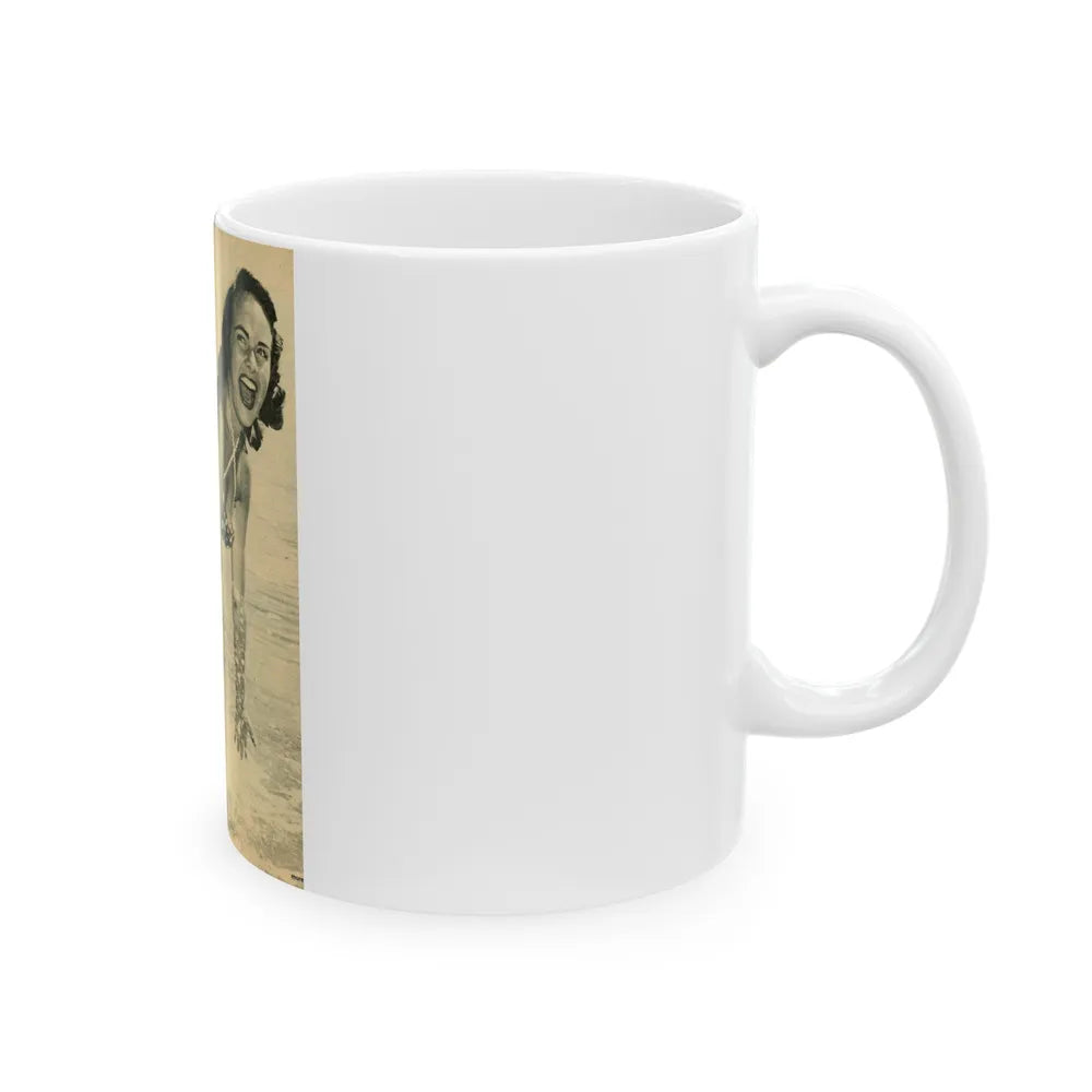 Terry Moore #348 (Vintage Female Icon) White Coffee Mug-Go Mug Yourself