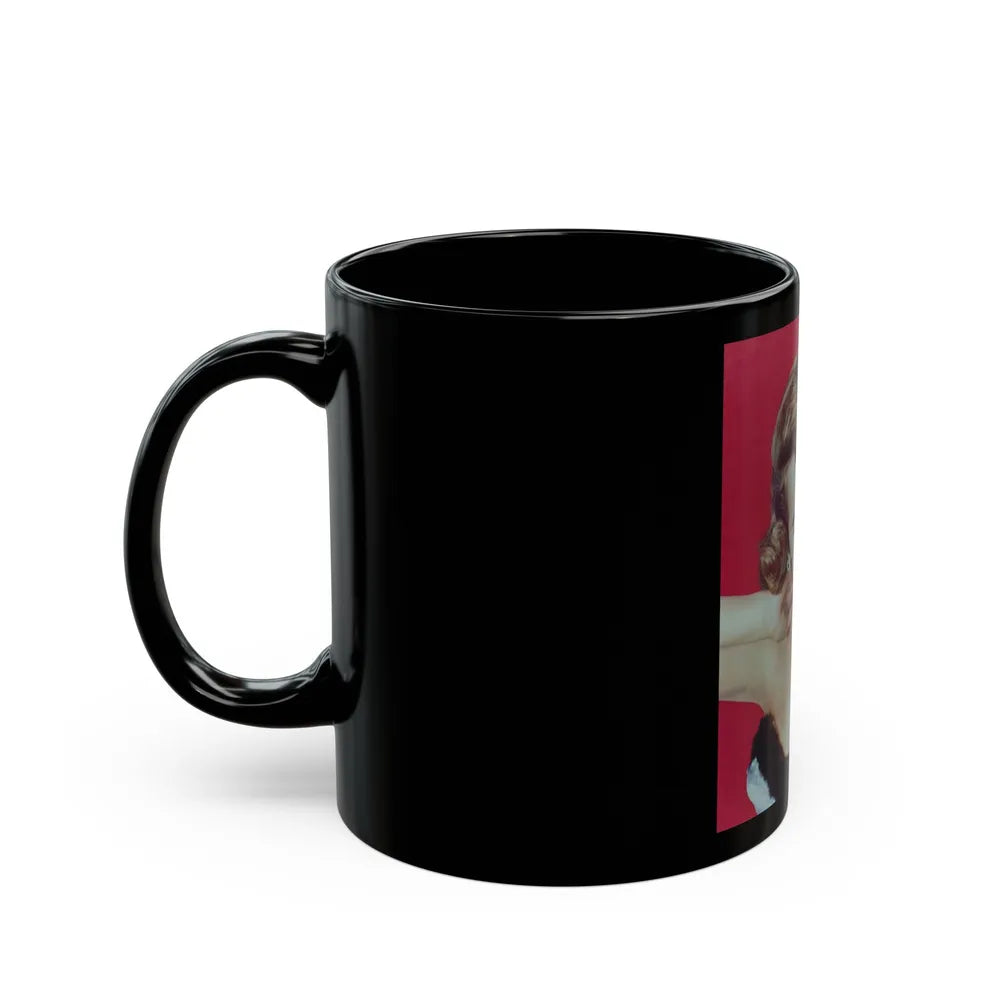 Terry Moore #349 (Vintage Female Icon) Black Coffee Mug-Go Mug Yourself